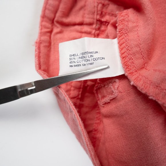 GAP Aubrey pink Linen blend shorts size 8 - Picture 7 of 8